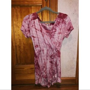 Pink Tie-Dye Romper